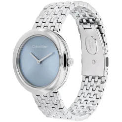 Calvin Klein 34mm Light Blue Dial Stainless Steel Bracelet Watch