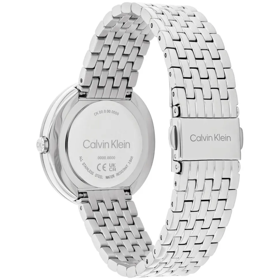 Calvin Klein 34mm Light Blue Dial Stainless Steel Bracelet Watch