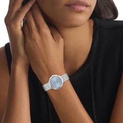 Calvin Klein 34mm Light Blue Dial Stainless Steel Bracelet Watch