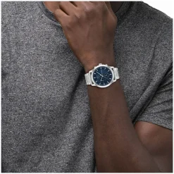 Calvin Klein Timeless 44mm Chronograph Blue Dial Bracelet Watch