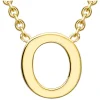 9 Carat Yellow Gold Petite Initial O Necklet