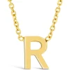 9 Carat Yellow Gold Petite Initial R Necklet