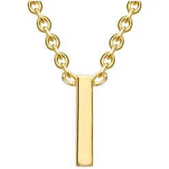 9 Carat Yellow Gold Petite Initial I Necklet