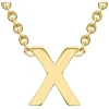 9 Carat Yellow Gold Petite Initial X Necklet
