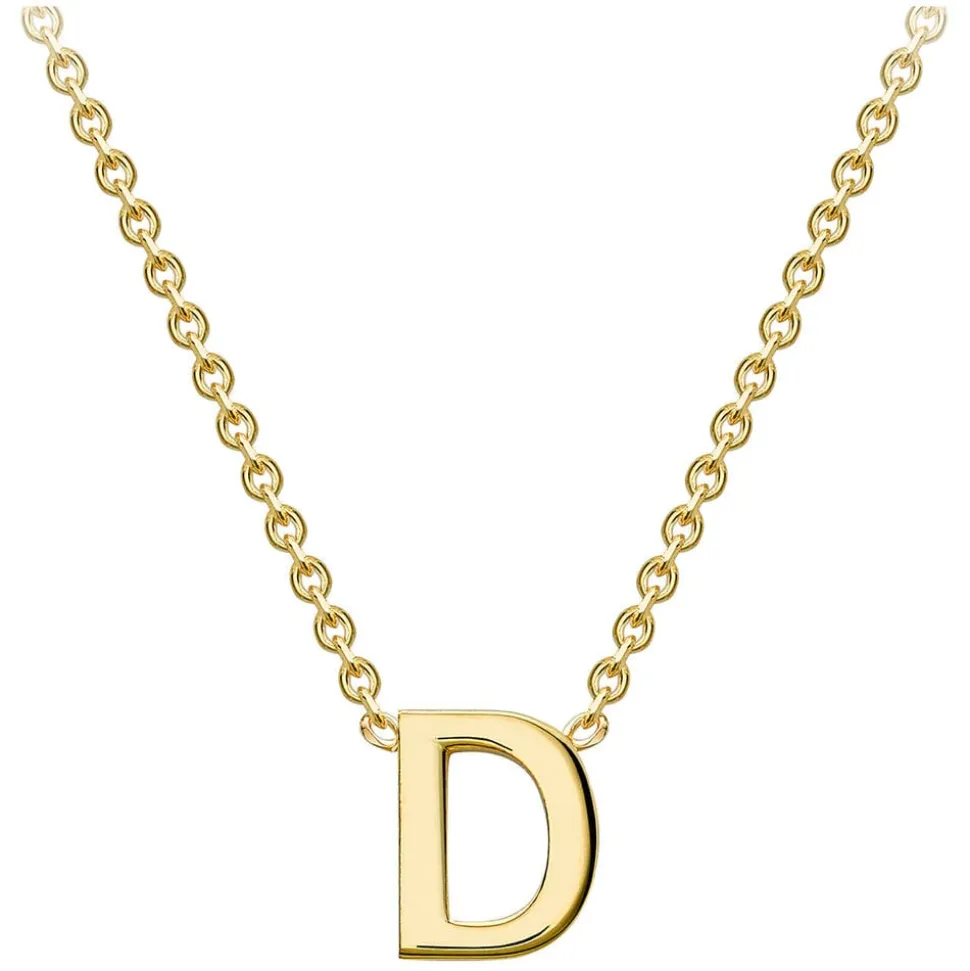 9 Carat Yellow Gold Petite Initial D Necklet