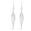 Celtic Sterling Silver Trinity Knot Drop Earrings