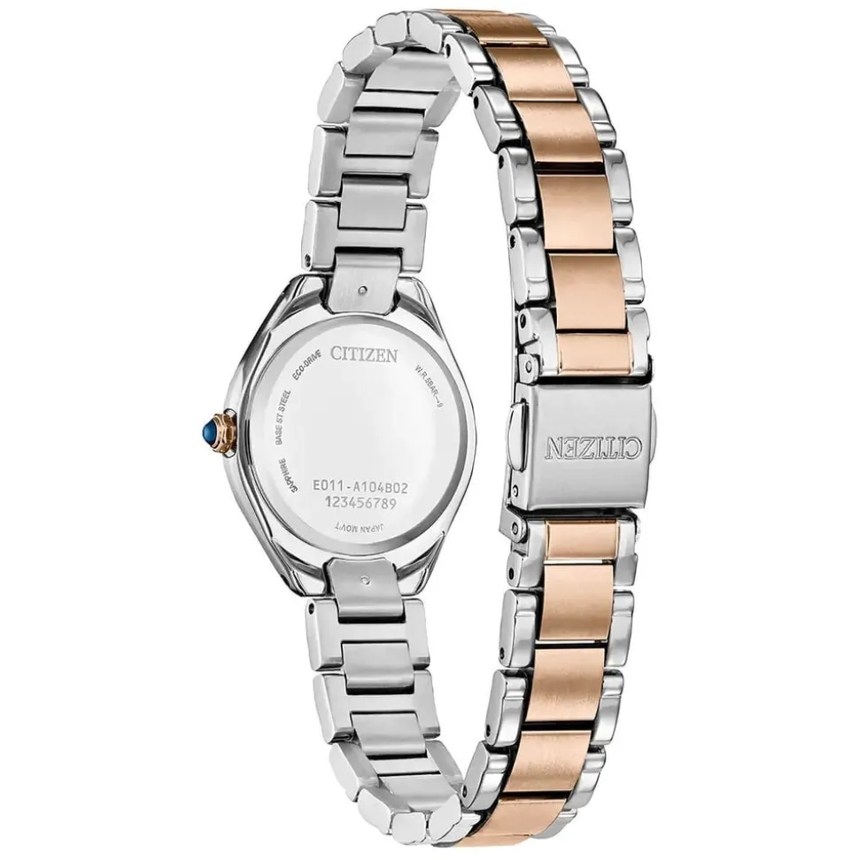 Citizen Crystal 26mm Black Dial Two-Toned Steel Bracelet