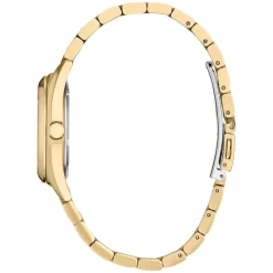 Citizen Eco-Drive Diamond 33mm MOP Dial Gold Toned Steel Bracelet Watch