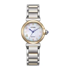 Citizen L Mae 26mm Mother of Pearl Dial Two Tone Stainless Steel Bracelet Watch