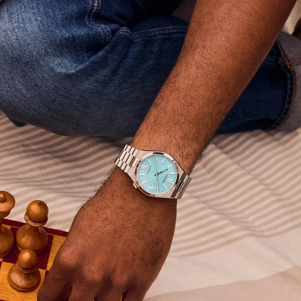 Citizen Tsuyosa 37mm Ice Blue Dial Steel Case Bracelet Watch