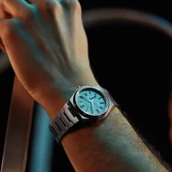 Citizen Zenshin Automatic 41mm Textured Blue Dial Super Titanium™ Bracelet Watch