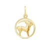 9ct Capricorn Zodiac Pendant (Chain Included)