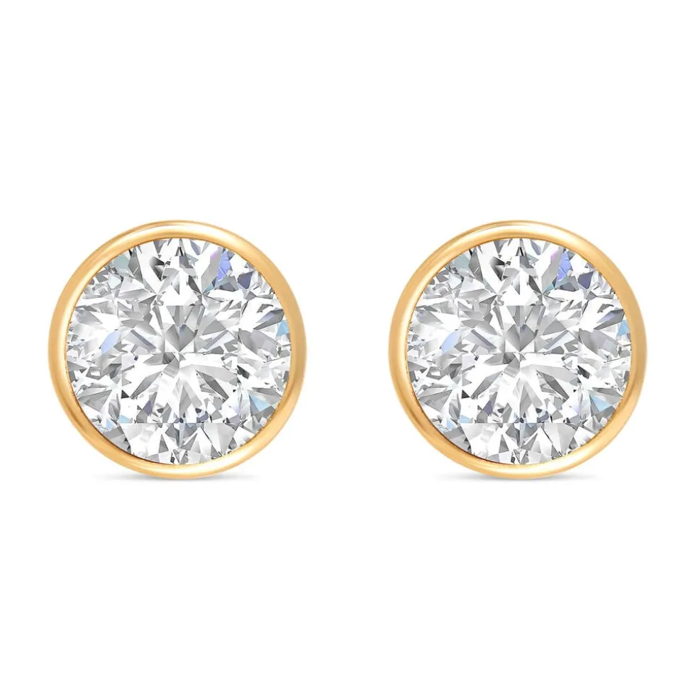 9ct Gold Cubic Zirconia Stud Earrings