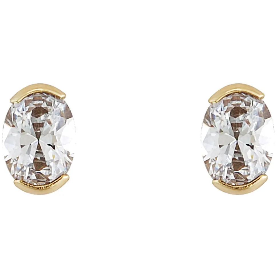 9ct Gold Cubic Zirconia Stud Earrings