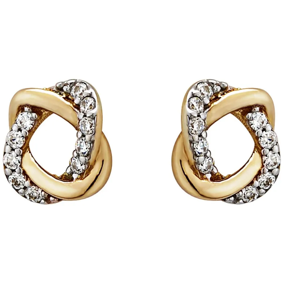 9ct Gold Cubic Zirconia Stud Earrings