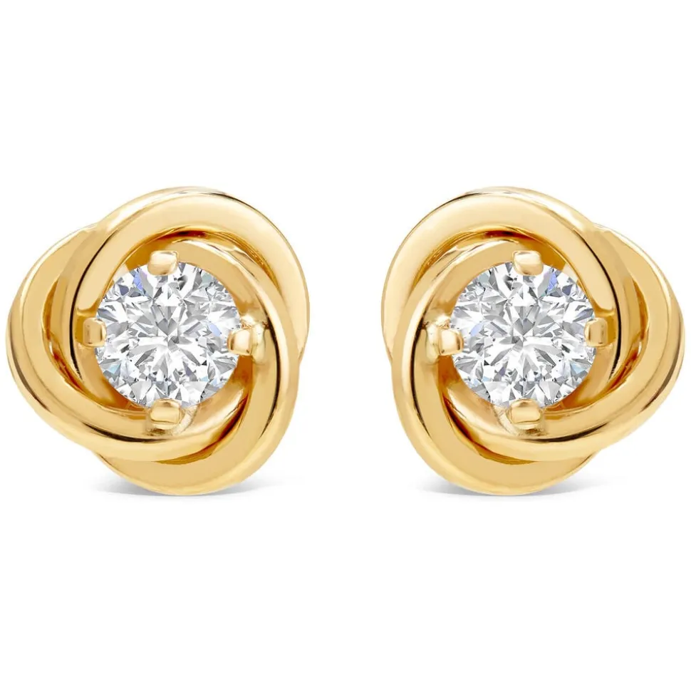 9ct Gold Cubic Zirconia Stud Earrings