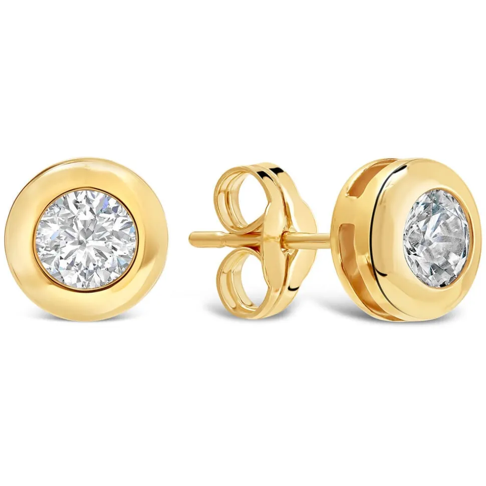 9ct Gold Cubic Zirconia Stud Earrings