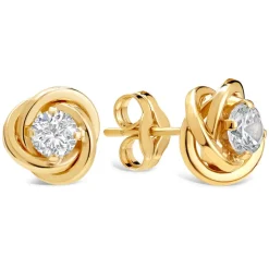 9ct Gold Cubic Zirconia Stud Earrings