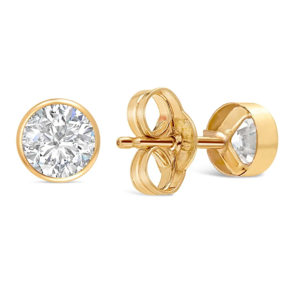 9ct Gold Cubic Zirconia Stud Earrings