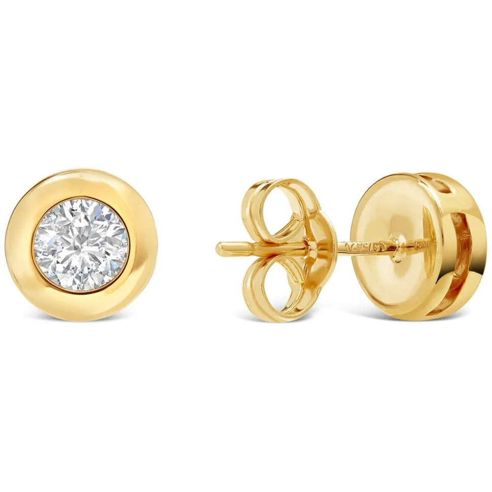 9ct Gold Cubic Zirconia Stud Earrings