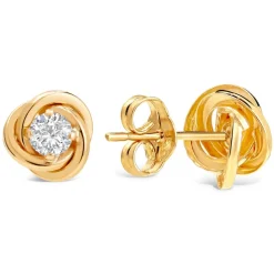 9ct Gold Cubic Zirconia Stud Earrings