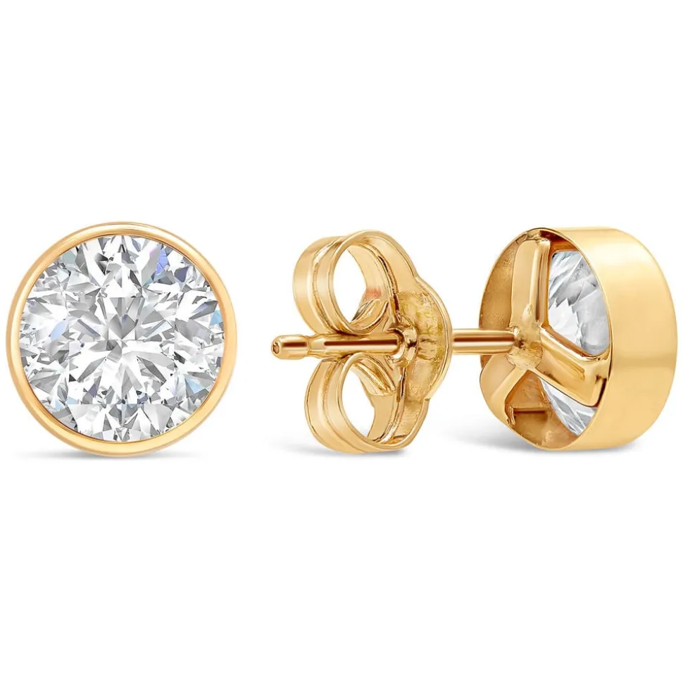 9ct Gold Cubic Zirconia Stud Earrings