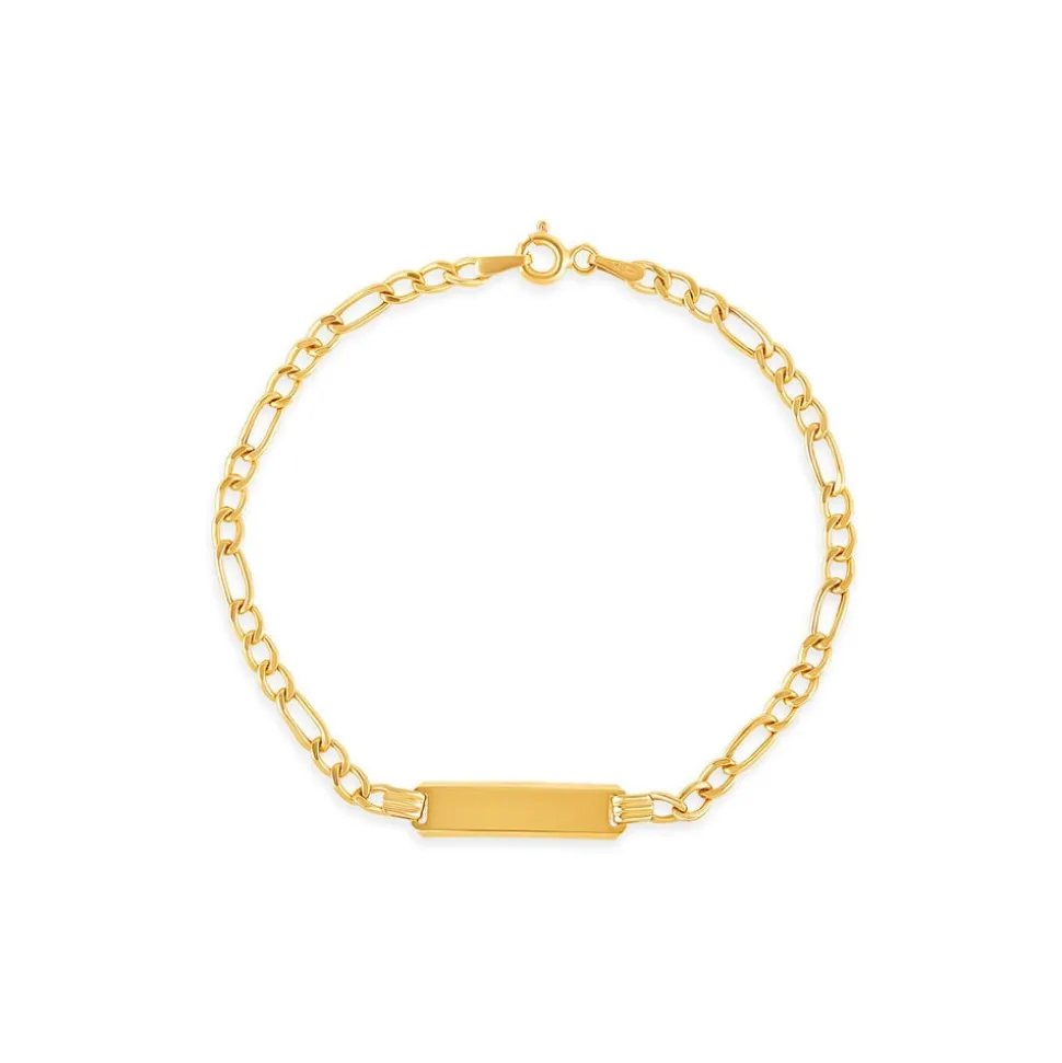 9ct Gold Identity Bracelet