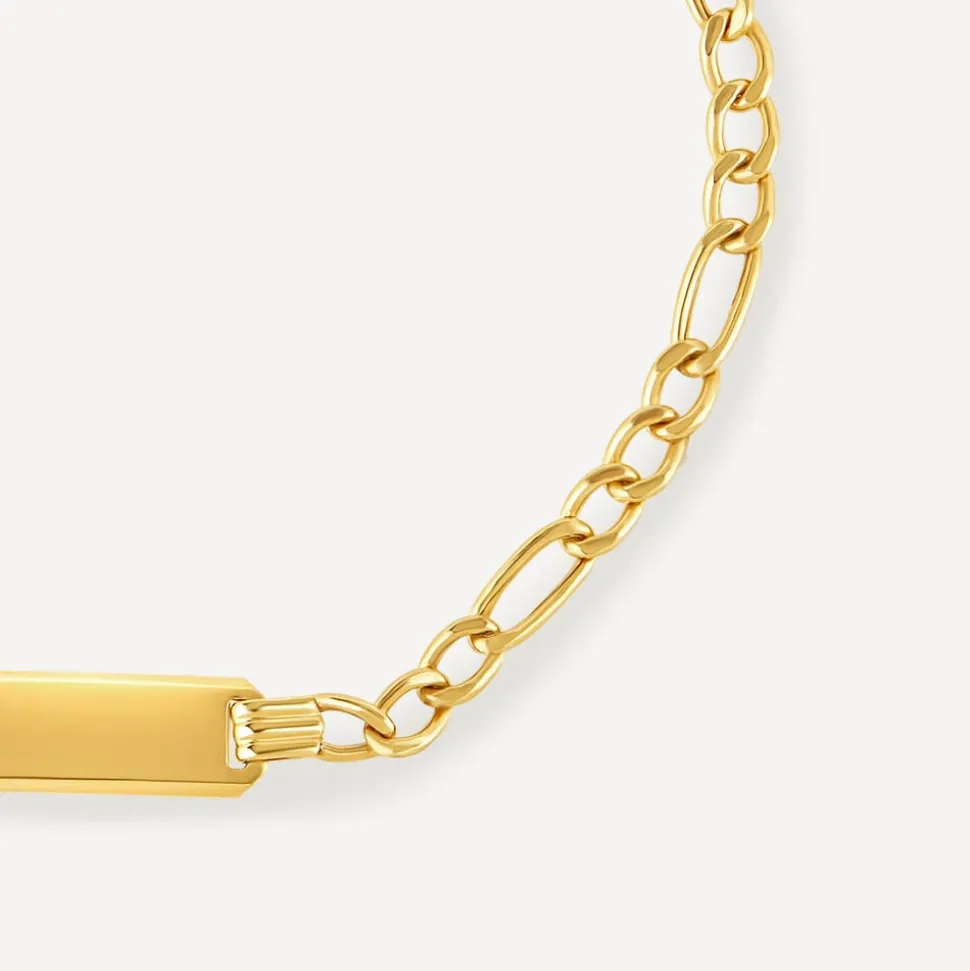 9ct Gold Identity Bracelet