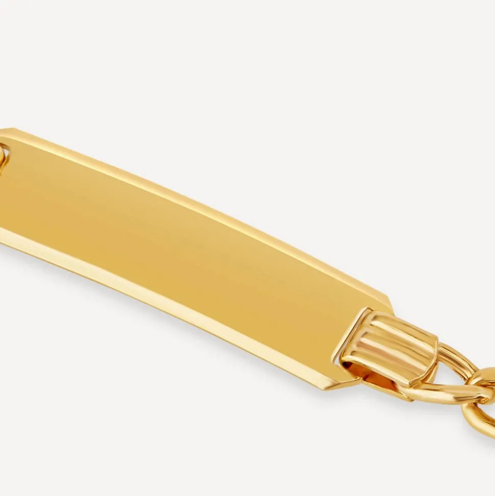 9ct Gold Identity Bracelet