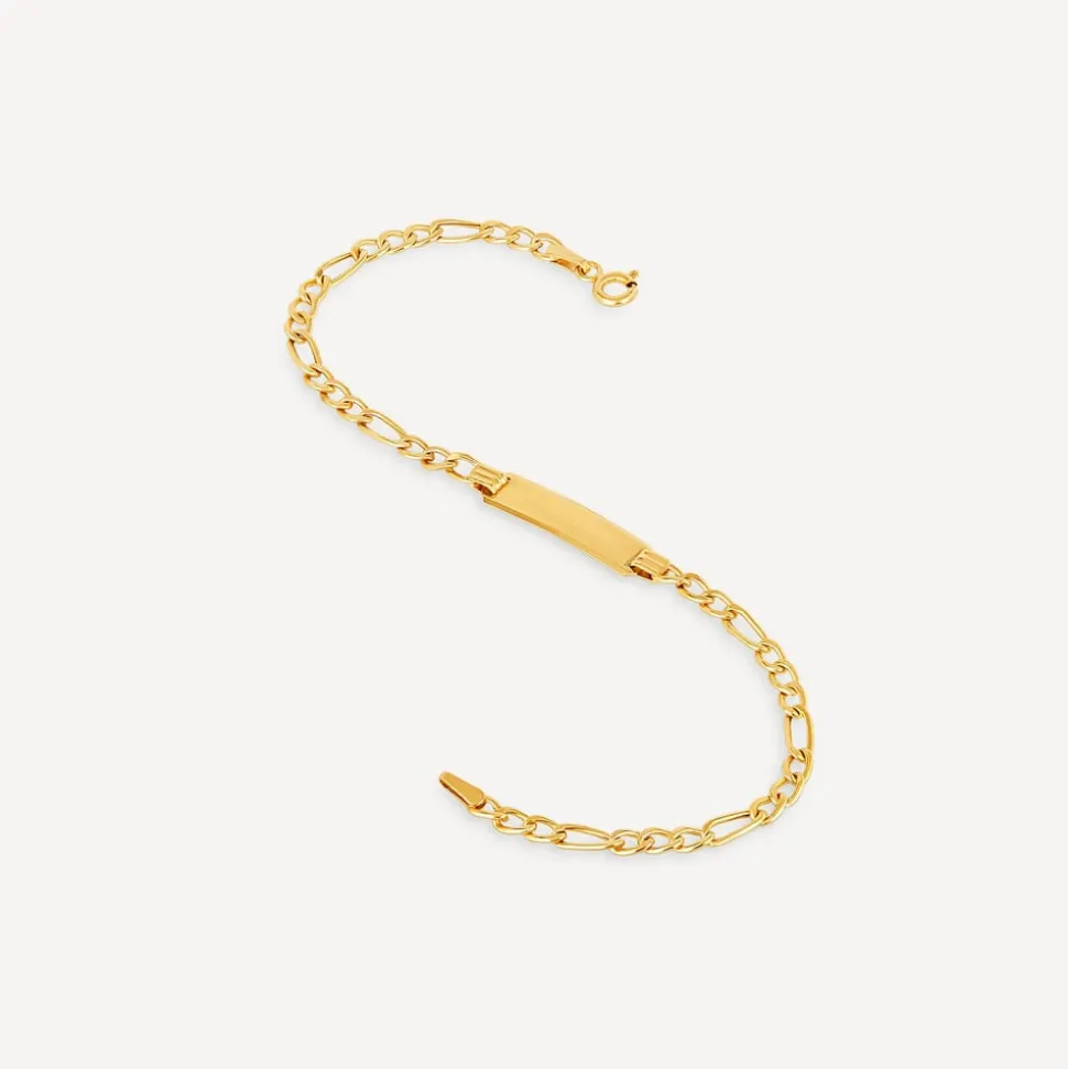 9ct Gold Identity Bracelet