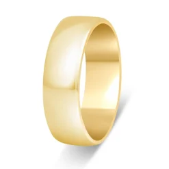 9ct Gold 6mm Gents Wedding Ring