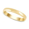 9ct Gold Polished 3mm D Shape Wedding Ring