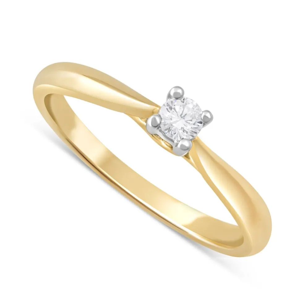 9ct Gold Solitaire Engagement Ring