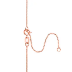 9ct Rose Gold 5mm Four Claw Cubic Zirconia Set Pendant (Chain Included)