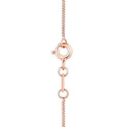 9ct Rose Pear Opal With Diamond Top Bottom Pendant