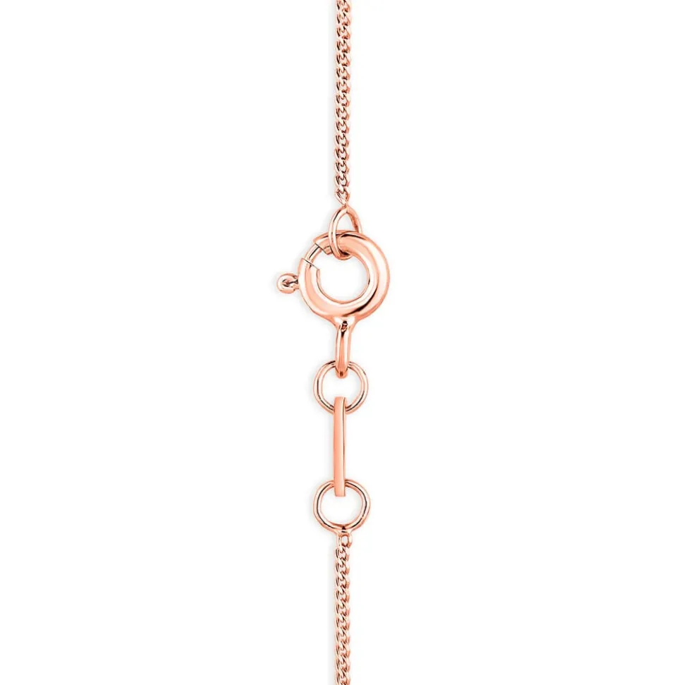 9ct Rose Pear Opal With Diamond Top Bottom Pendant