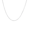 9ct White Gold 16-18 inch Flat Curbed Chain Necklet