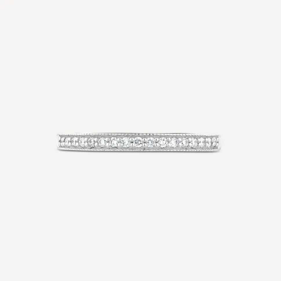 18ct White Gold Northern Star Signature 0.14ct Diamond Wedding Ring