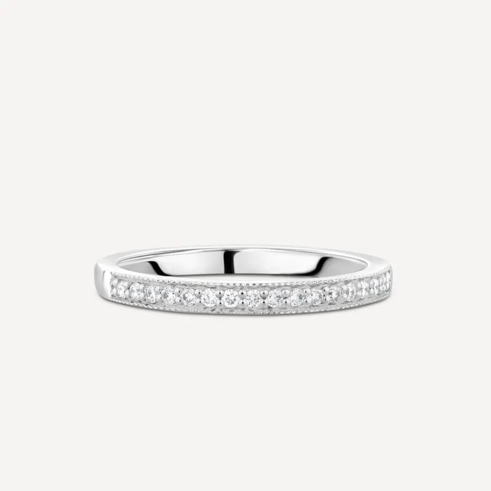 18ct White Gold Northern Star Signature 0.14ct Diamond Wedding Ring