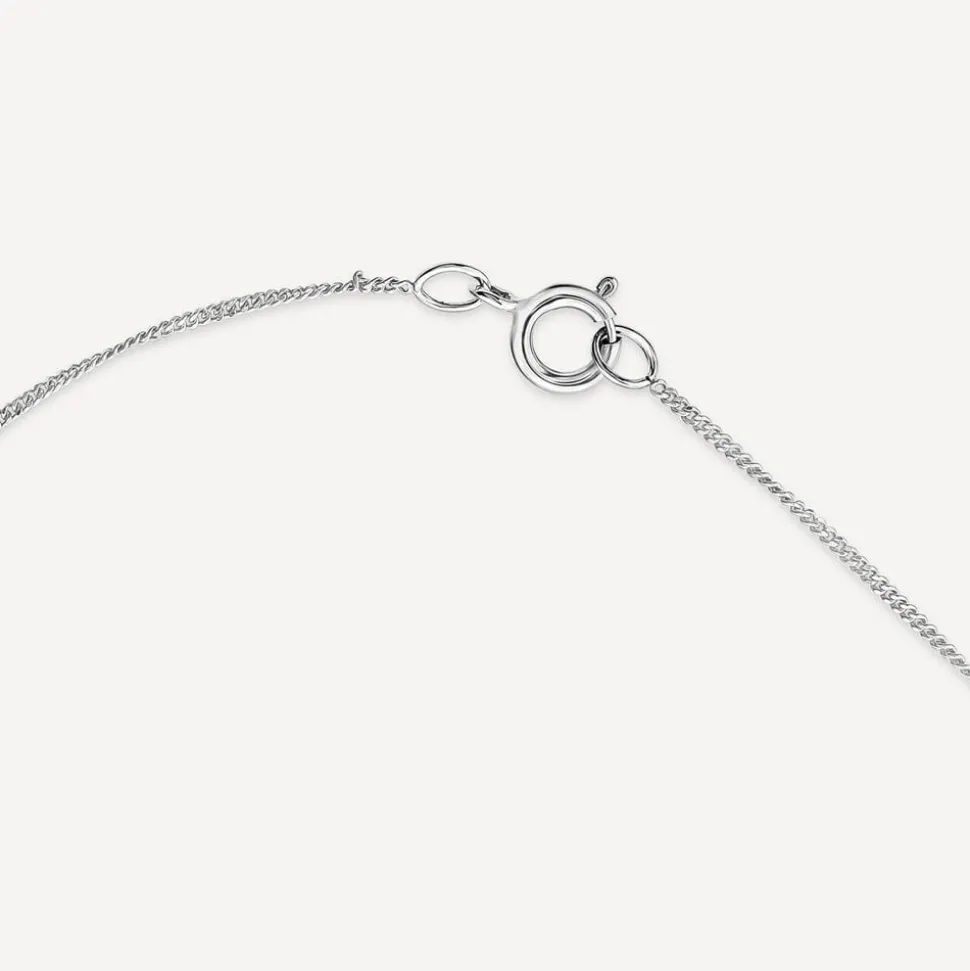 9ct White Gold and Diamond Heart Pendant