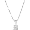 9ct White Gold Cluster 0.33ct Diamond Pendant