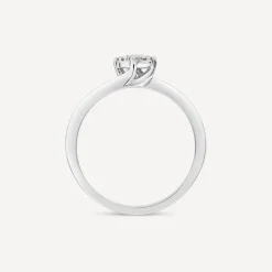 9ct White Gold 0.09ct Cluster Diamond Ring