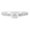 18ct White Gold 0.75ct Diamond Tulip Setting Shoulders Ring