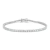 9ct White Gold 1.00ct Diamond Row Tennis Bracelet