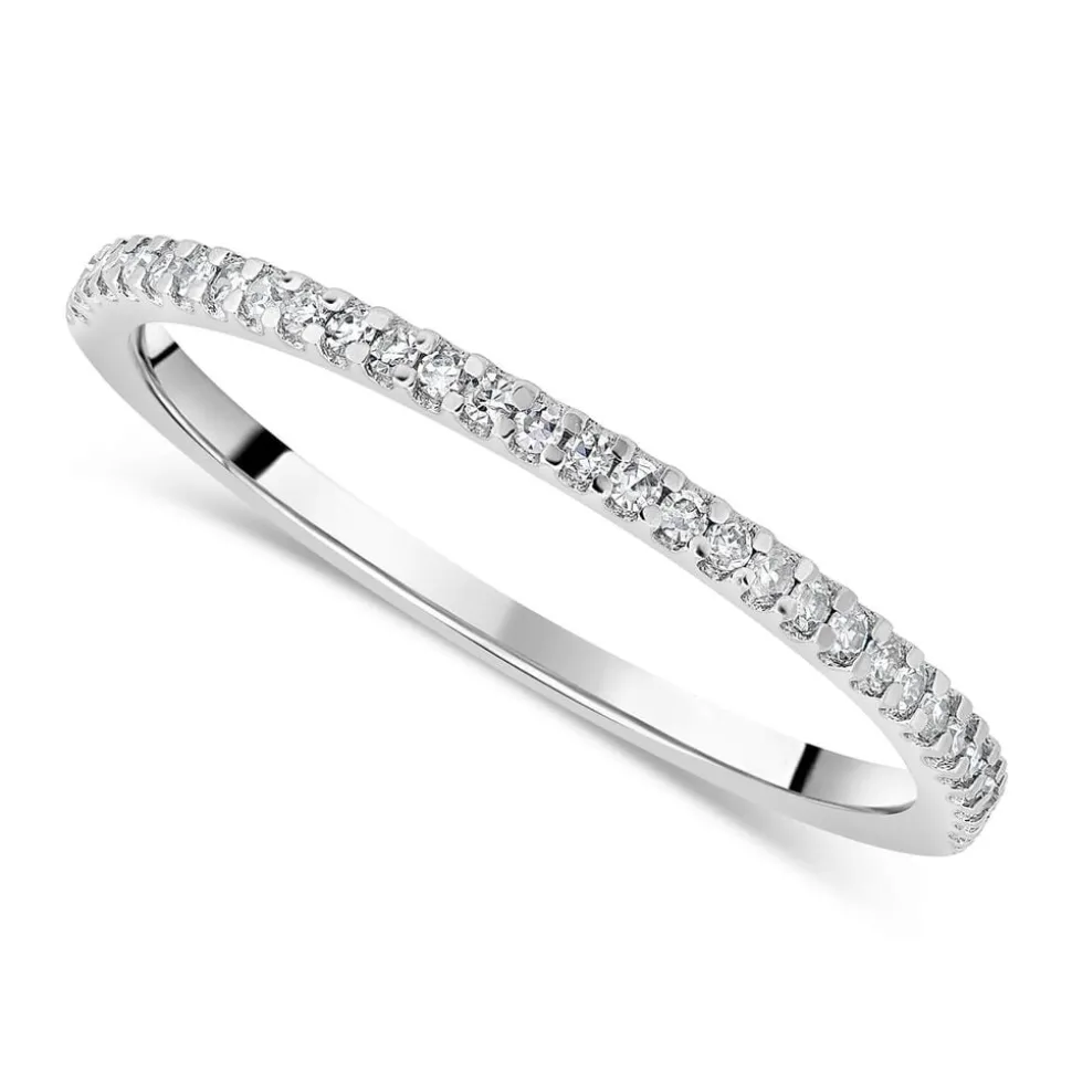 9ct White Gold 0.09ct Diamond Eternity Ring