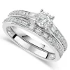 18ct White Gold 0.50ct Diamond Bridal Ring Set