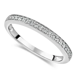 9ct White Gold 0.15ct Diamond Wedding Ring