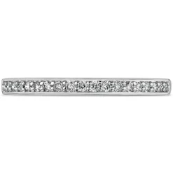 9ct White Gold 0.15ct Diamond Wedding Ring