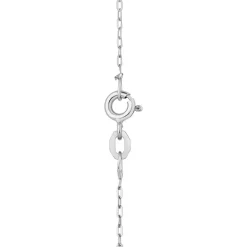 9ct White Gold 0.15ct Diamond Pave Twisted Drop Pendant