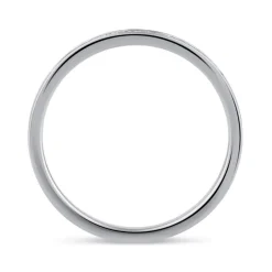9ct White Gold 0.04ct Diamond Channel Wedding Band